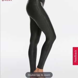 NWOT SPANX Faux Leather Leggings